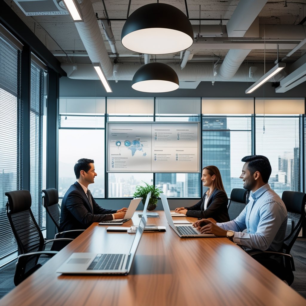Business strategy illustration: Finance Tips remote team management in Finance Tips Blogs