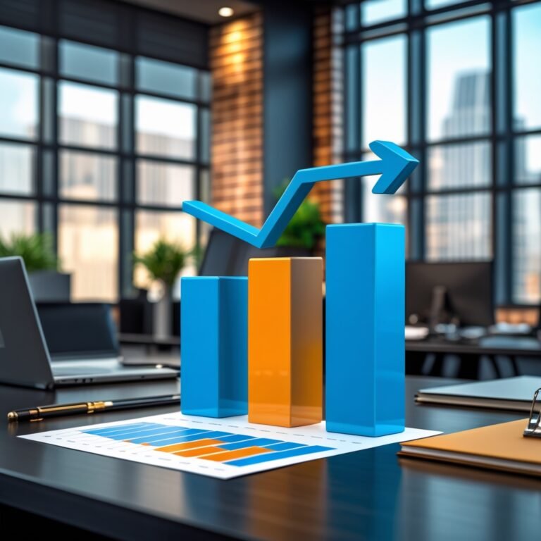 Business strategy illustration: Marketing data driven decisions in Marketing Blogs