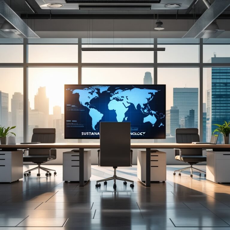 Business strategy illustration: Technology sustainable business in Technology Blogs