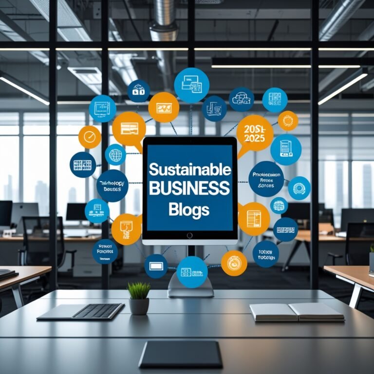 Business strategy illustration: Technology sustainable business in Technology Blogs