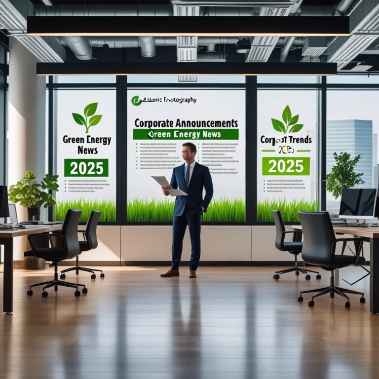 Business strategy illustration: Corporate Announcements green energy in Corporate Announcements News