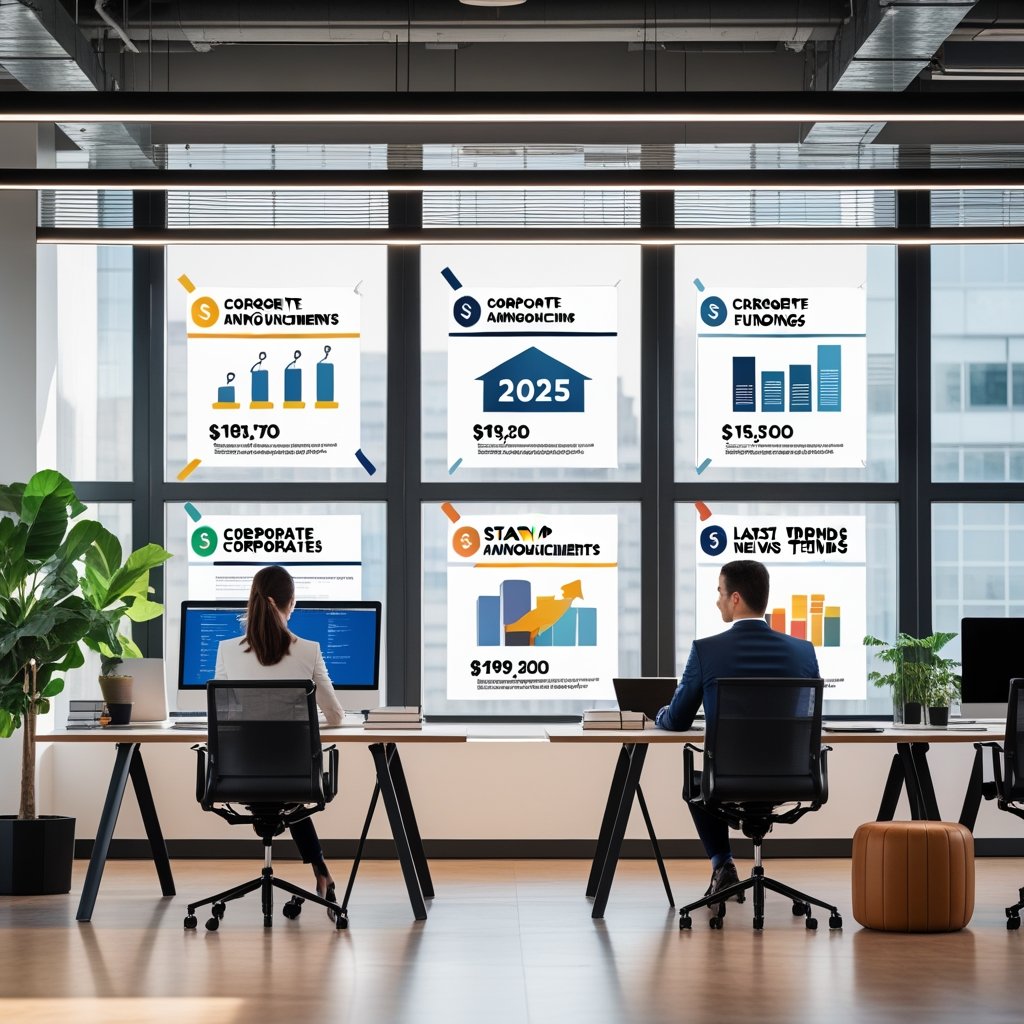 Business strategy illustration: Corporate Announcements startup funding rounds in Corporate Announcements News