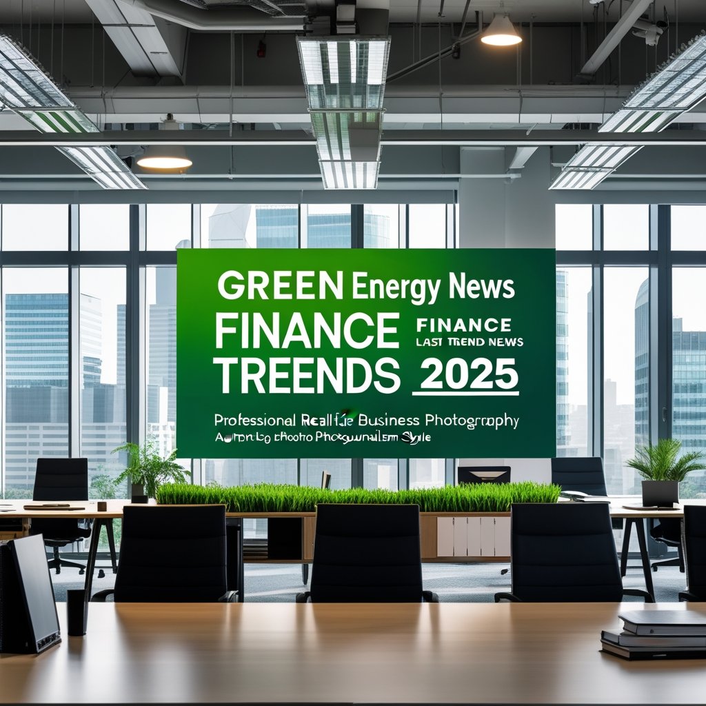 Business strategy illustration: Finance green energy in Finance News