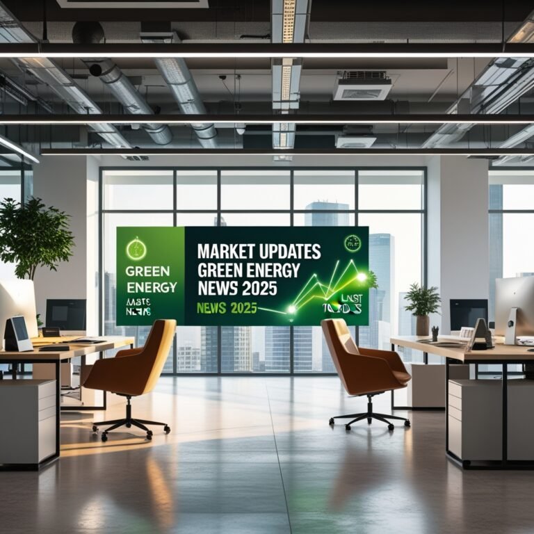 Business strategy illustration: Market Updates green energy in Market Updates News