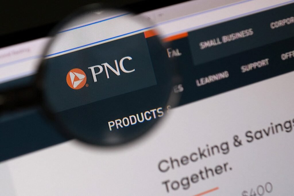 Illustration shows PNC Financial logo