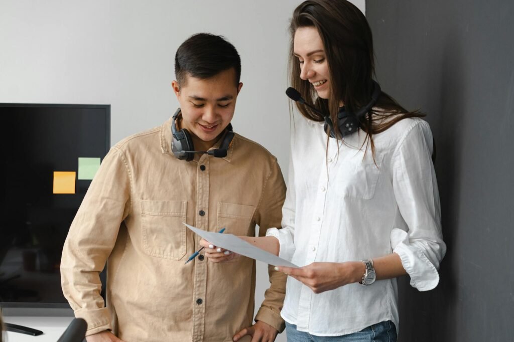AI Agents Documents - photorealistic AI agents analyzing professional business image