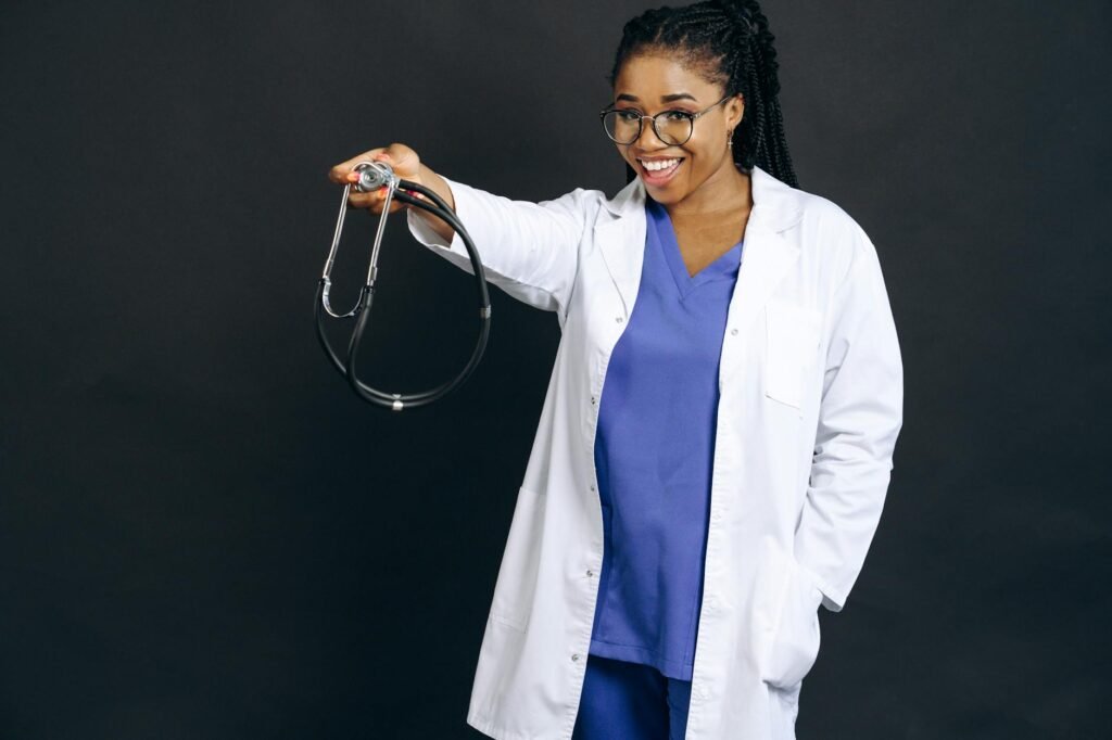 AI doctor training - AI-assisted medical doctor training professional business image