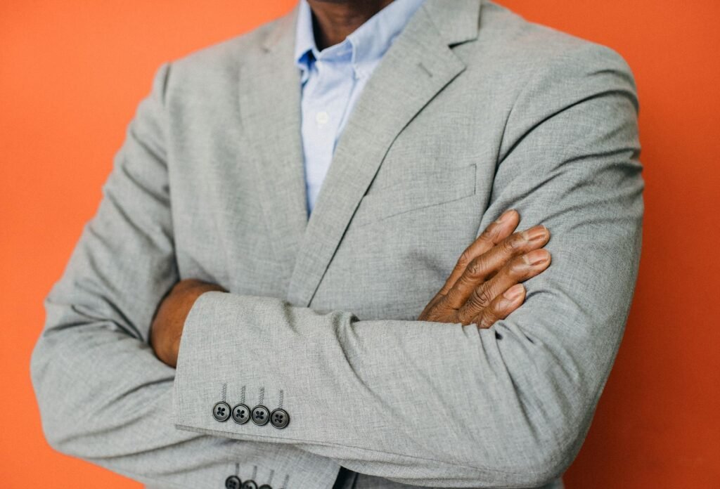 AI exec accountability - corporate AI executives facing professional business image
