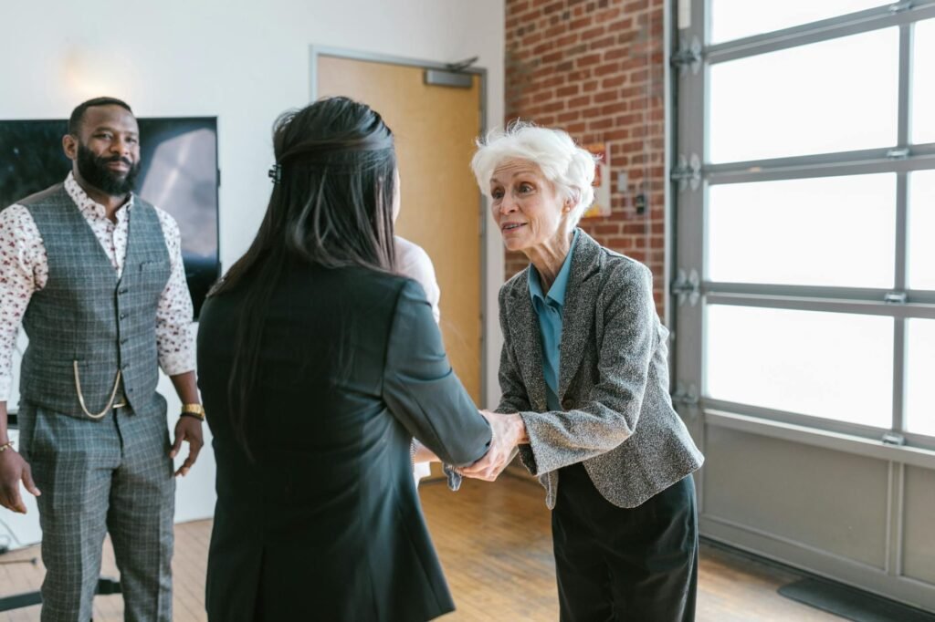 AI investing trends - AI venture capital meeting professional business image