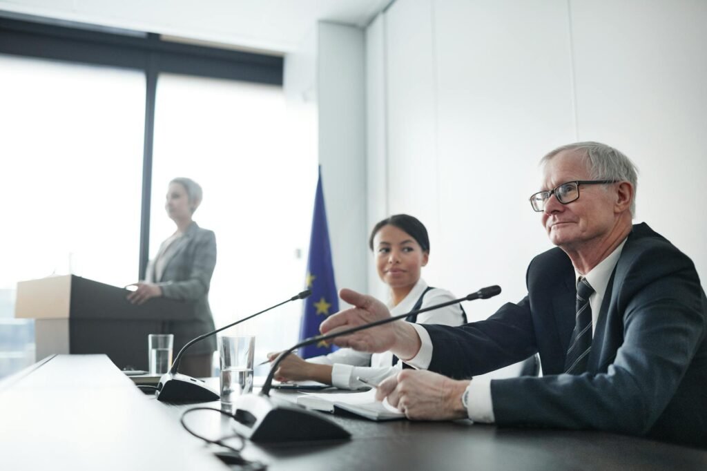 AI journalism governance - AI journalism governance meeting professional business image