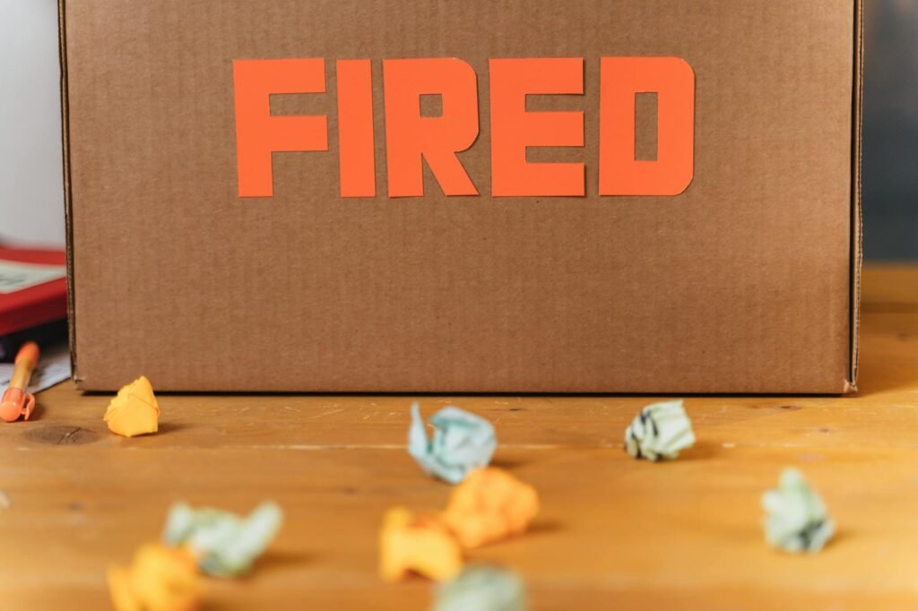 Block layoffs - Block layoffs office workspace professional business image