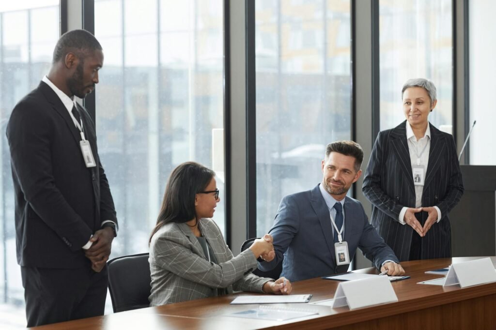 CUNY business partnerships - CUNY corporate partnership meeting professional business image