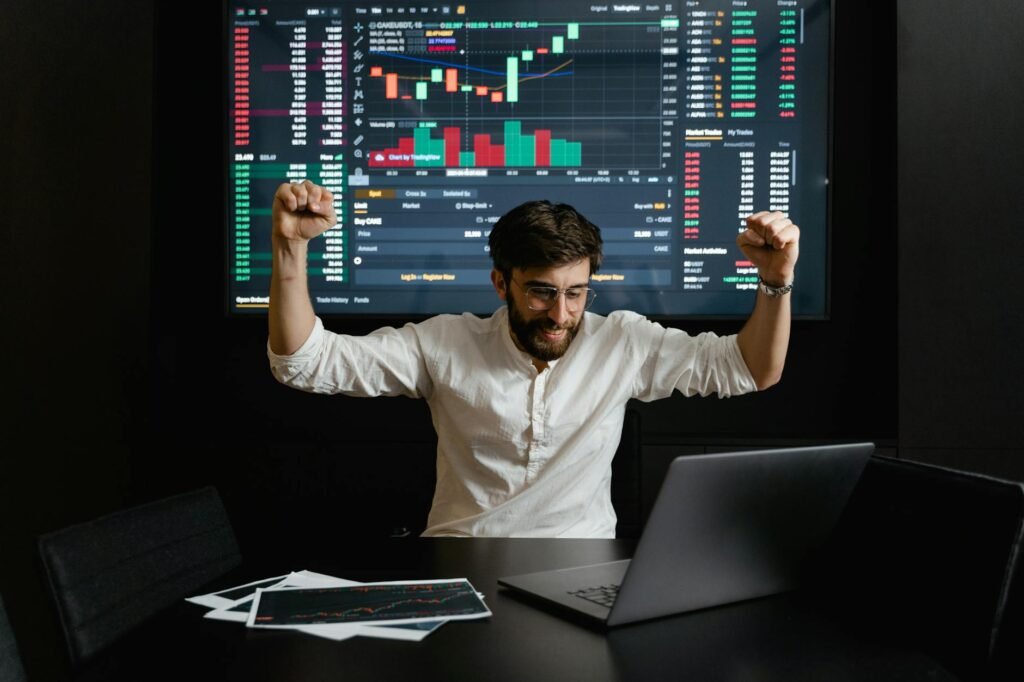 dow oracle cathie wood - stock market trading analysts professional business image
