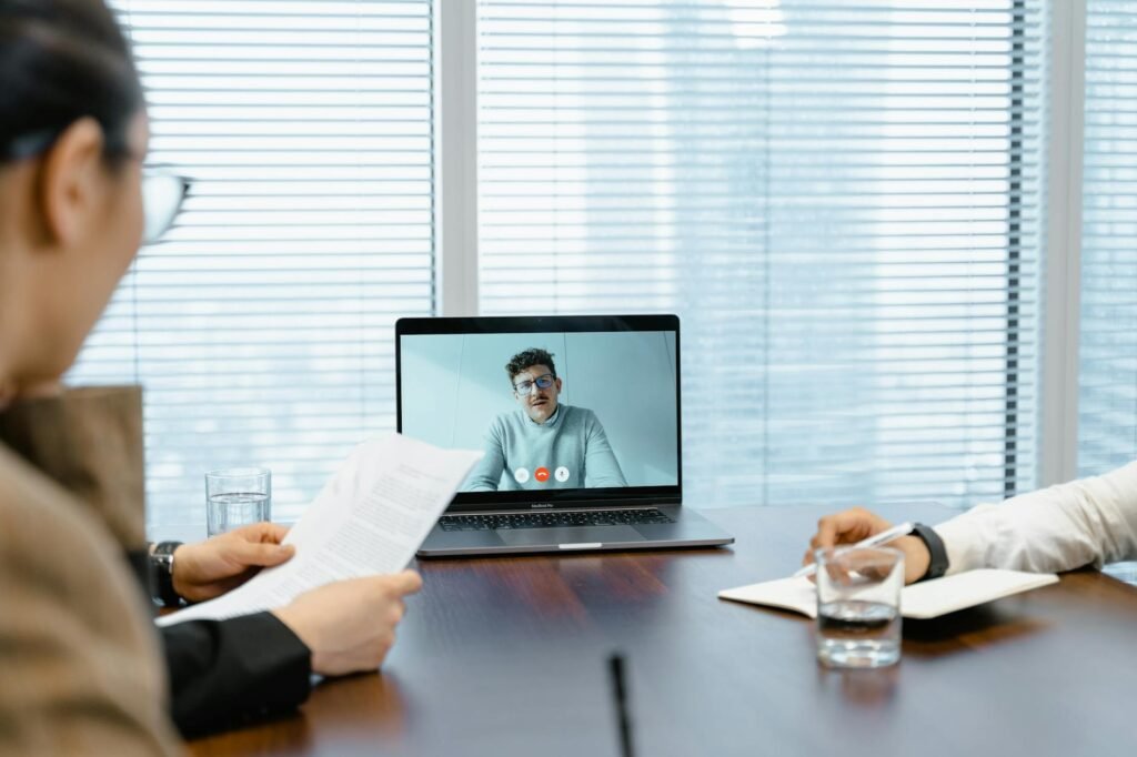 human capital conference - business professionals at virtual professional business image