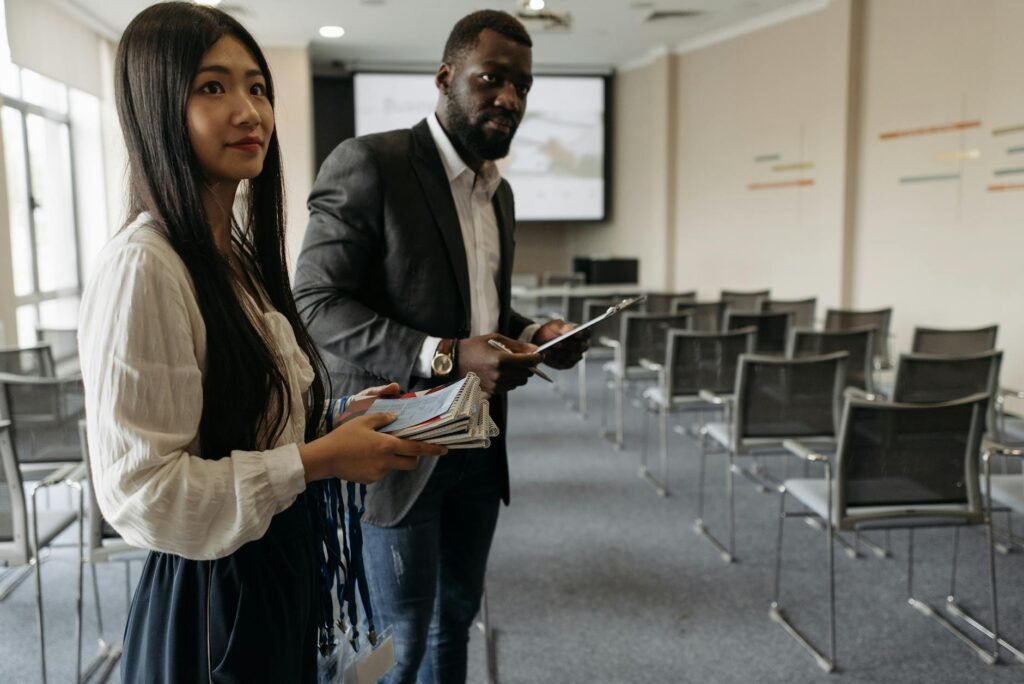 job market uncertainty - business professionals preparing for professional business image