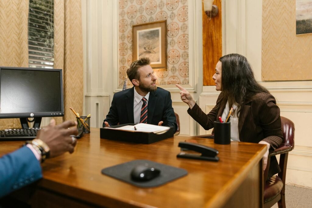 legal news - photorealistic law firm newsroom professional business image