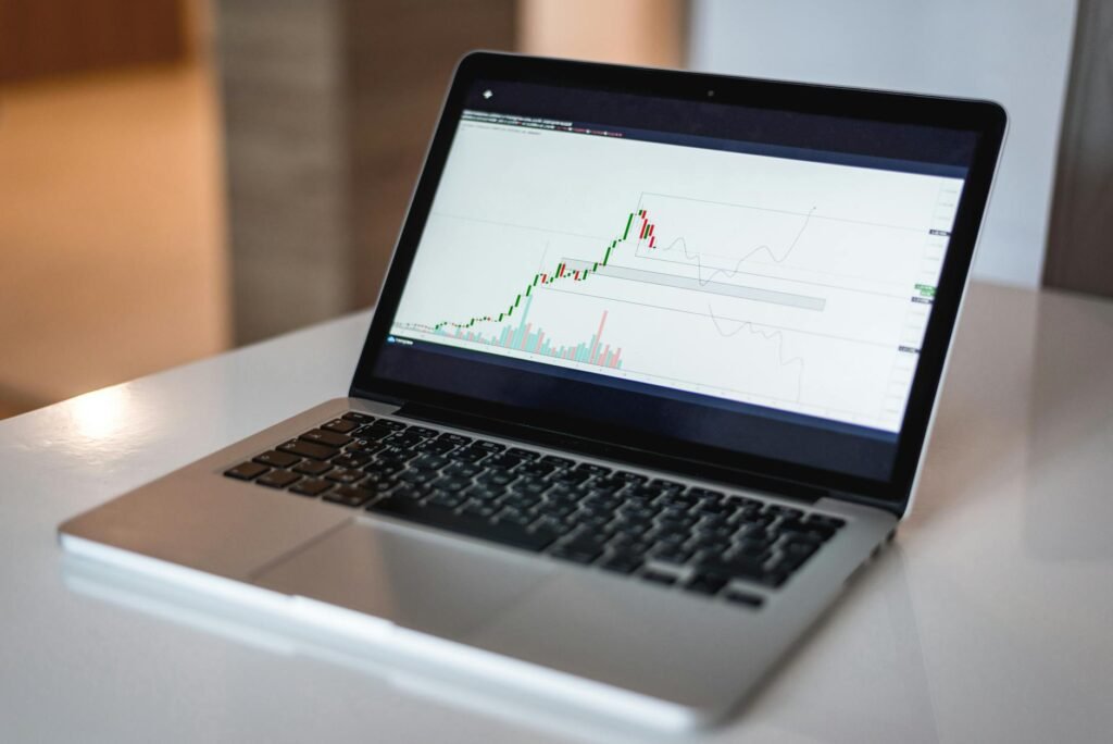 stock research tools - stock research dashboard workplace professional business image
