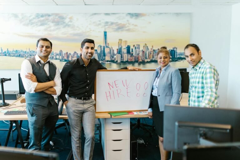 AI HR hiring - AI-powered HR hiring team professional business image
