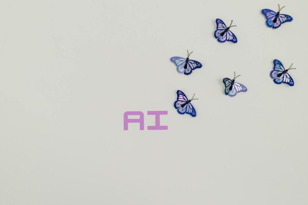 AI industry impact - AI transforming modern corporate professional business image