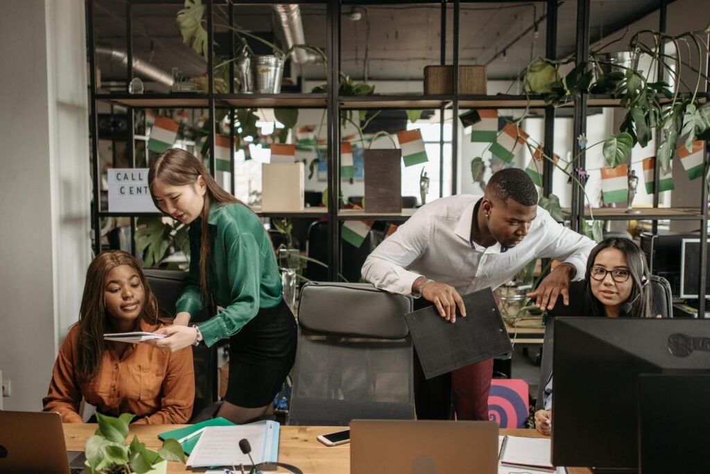 AI job risks - AI replacing jobs workplace professional business image
