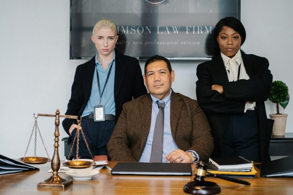 AI Legal Leader - AI legal executive in professional business image