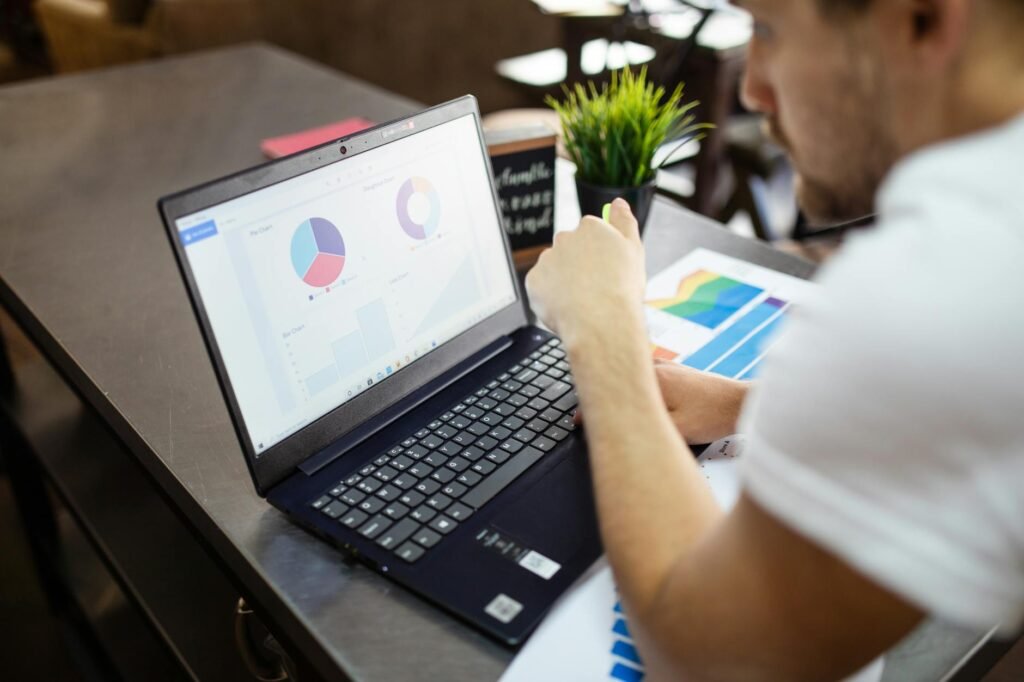 AI revenue gains Nvidia - AI-driven business growth charts", professional business image
