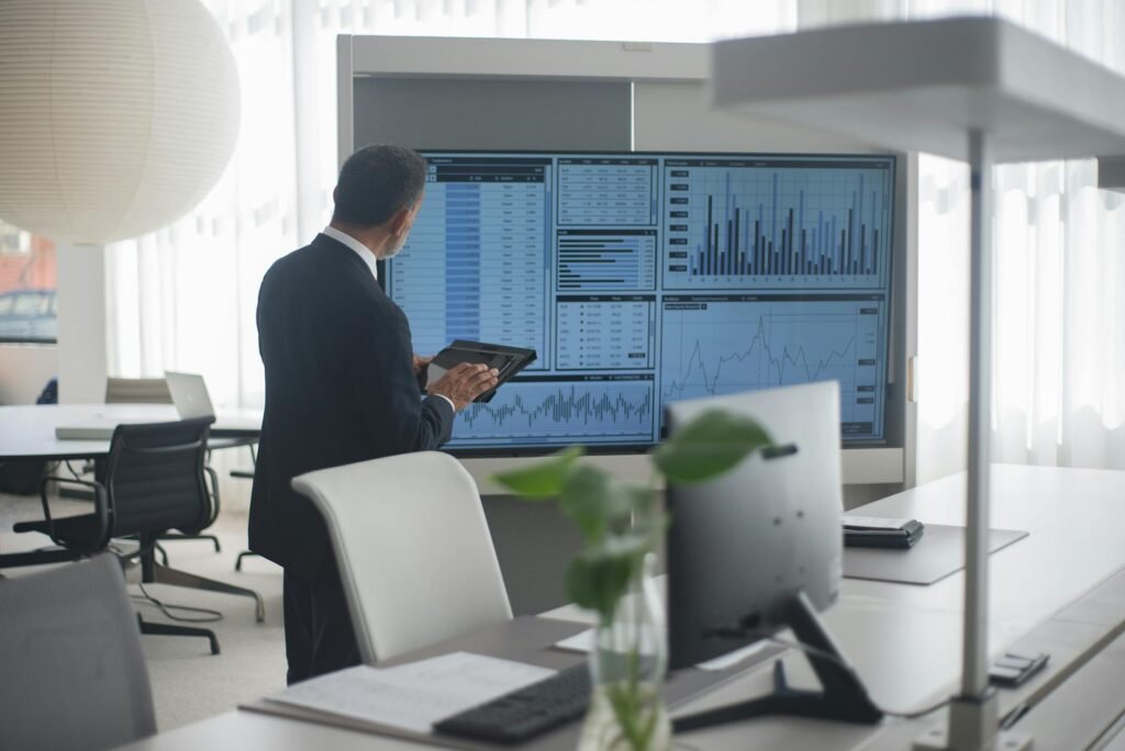 AI software adoption - business AI integration office professional business image