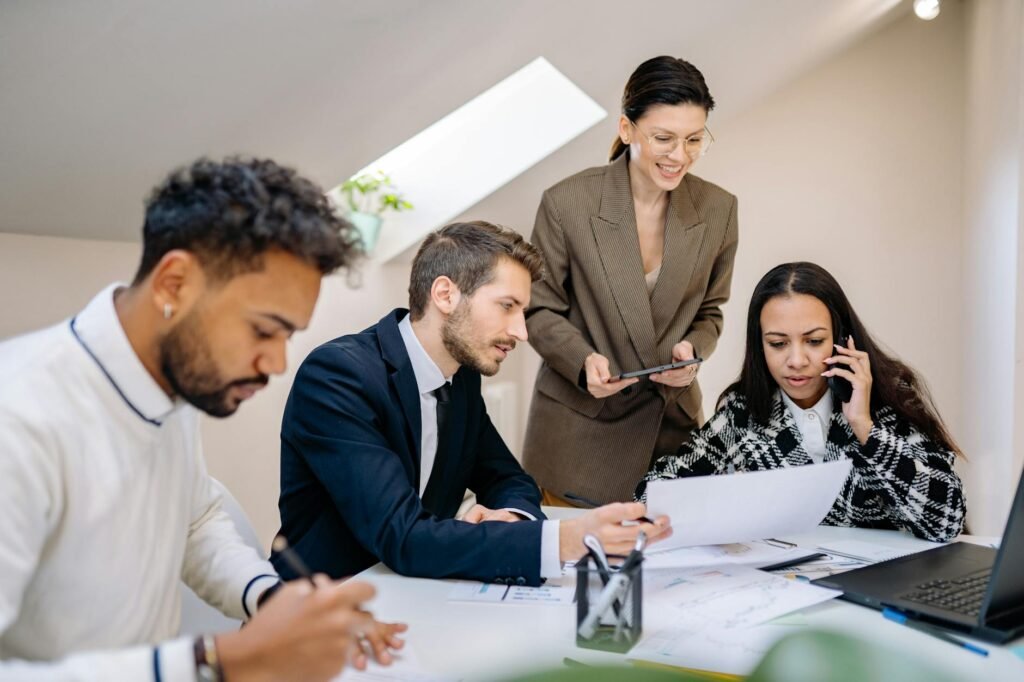 AI software strategy - AI transforming business workflows professional business image