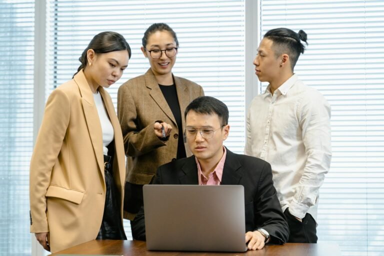 AI software strategy - AI business integration office professional business image