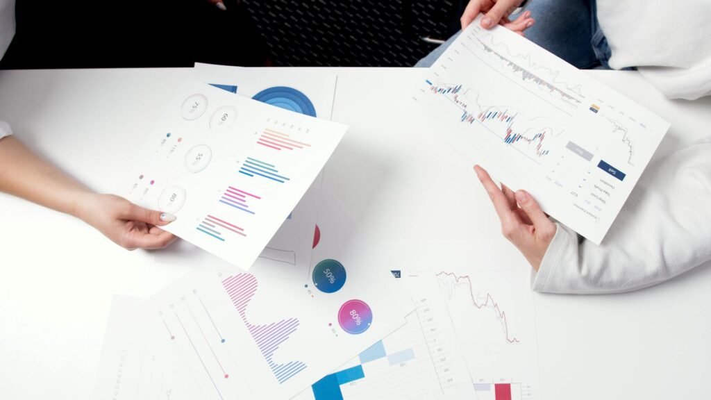 AI stock prediction - AI financial analysts in professional business image