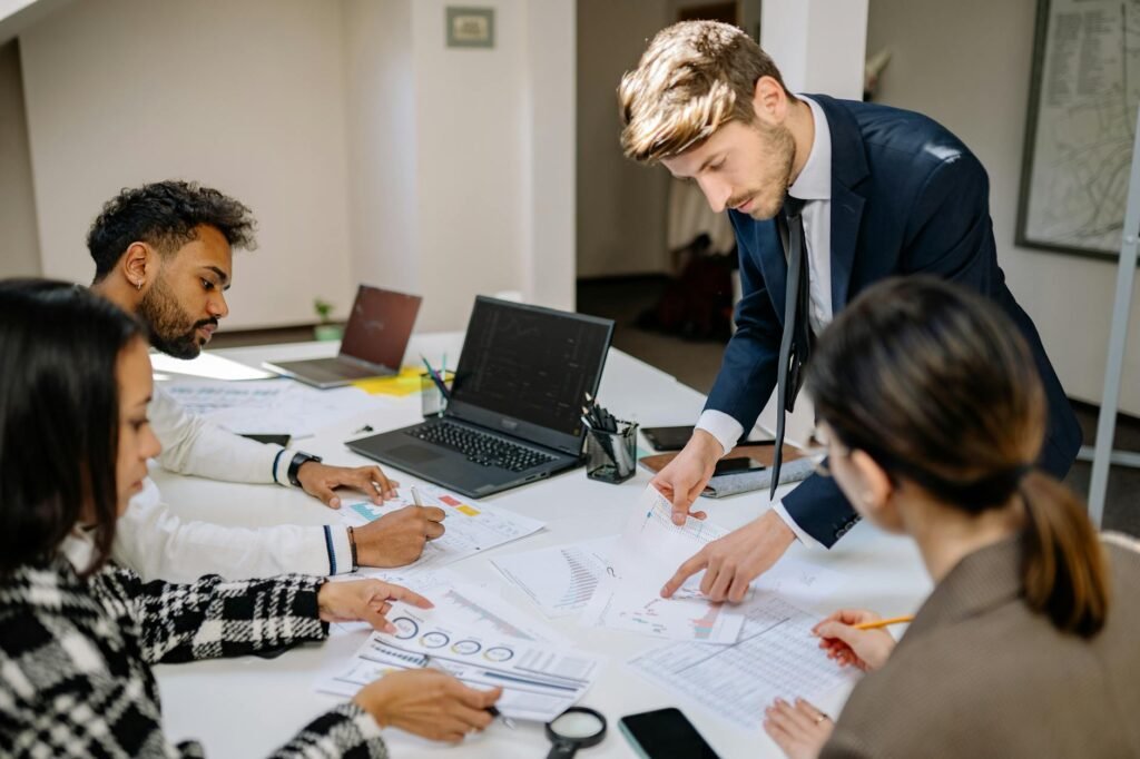 B2B marketing hiring - B2B marketing executive team professional business image