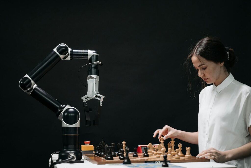 business AI adoption - realistic office AI integration professional business image