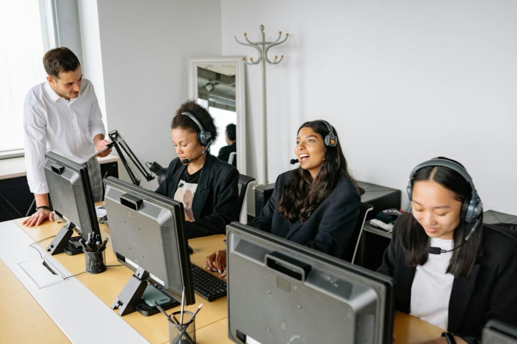 business support industry - photorealistic business support services professional business image