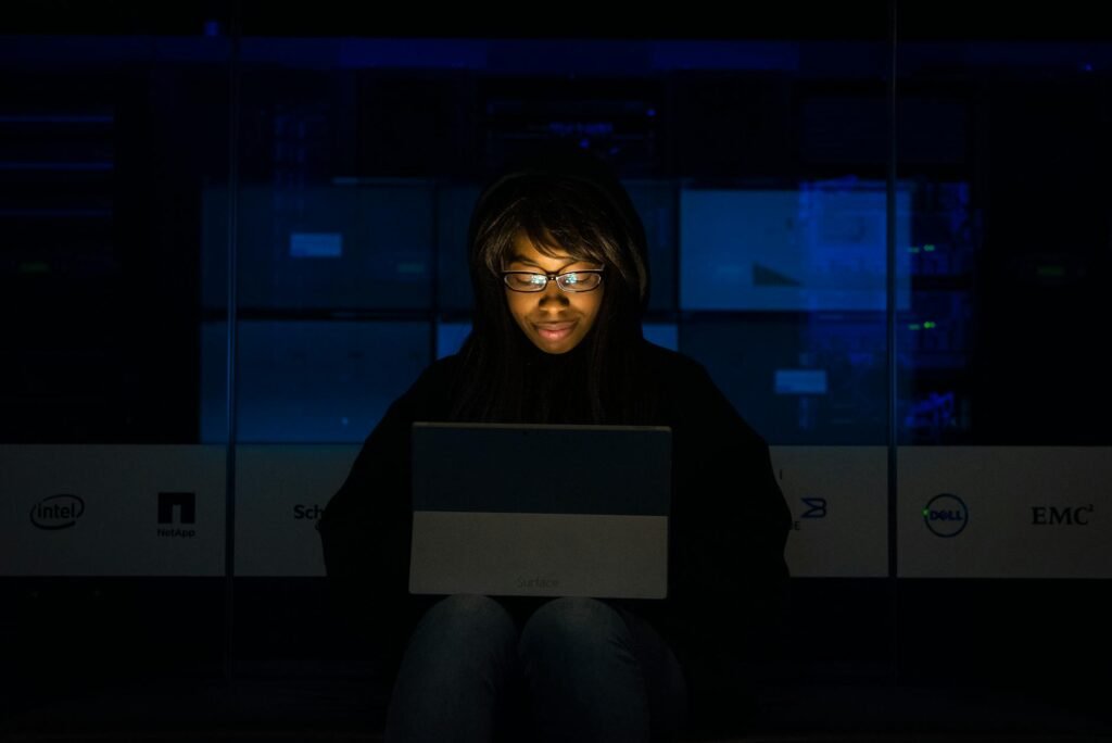 cybersecurity agencies - photorealistic cybersecurity tech office professional business image