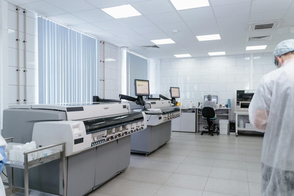 data center stocks - data center facility workers professional business image
