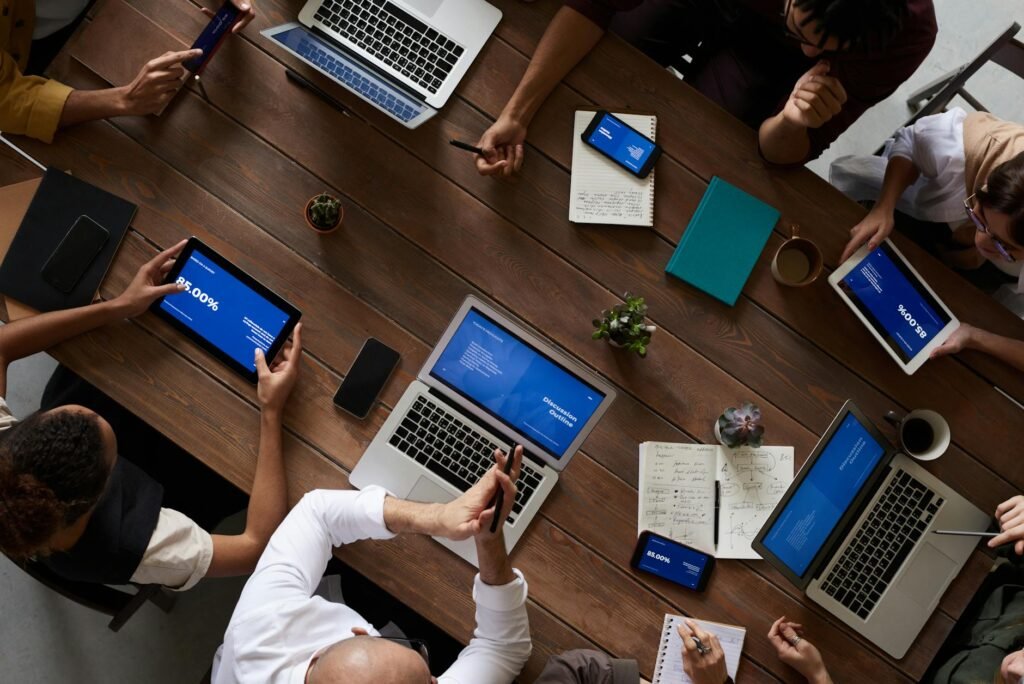 DOL AI Framework - workplace AI technology meeting professional business image