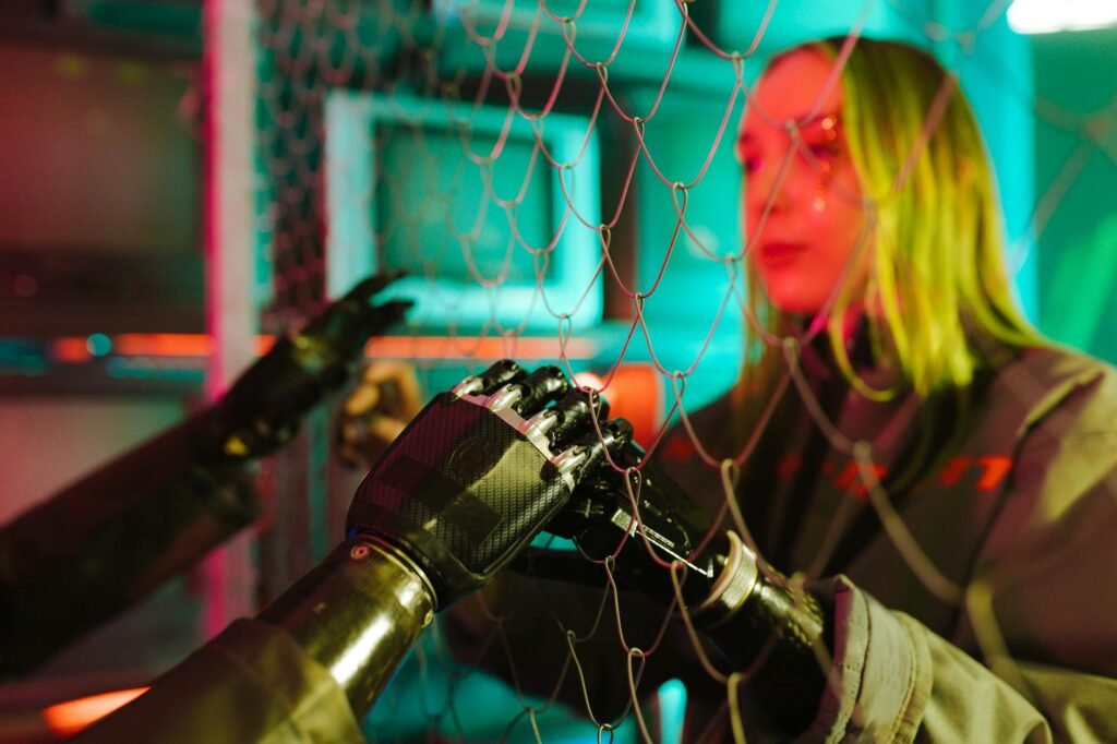 Doomsday AI impact - cyberpunk doomsday AI workplace professional business image