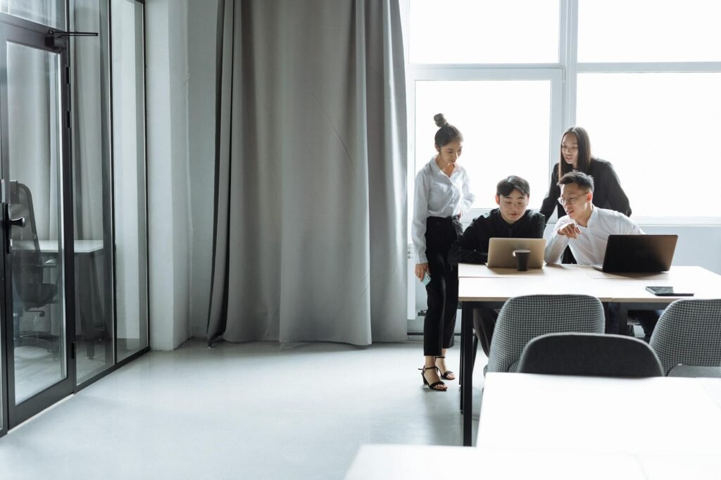 enterprise AI training challenges - enterprise AI team collaboration professional business image