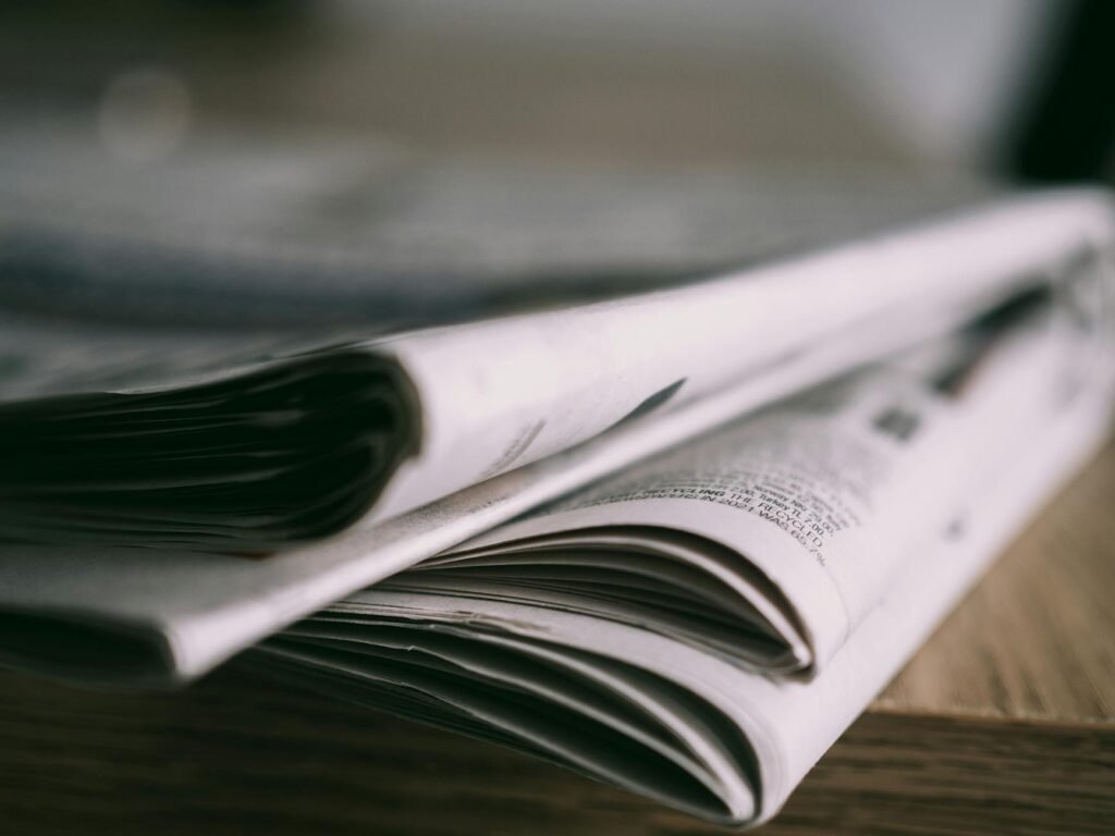financial stocks news - photorealistic financial newsroom office professional business image