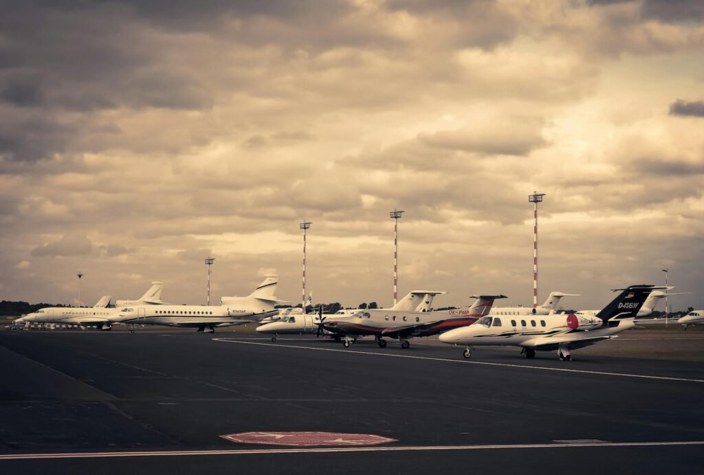 global business jet market - photorealistic global business jet professional business image