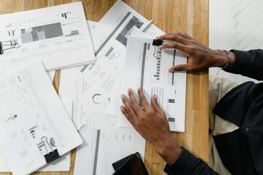 HP stock analysis - financial analyst reviewing HP professional business image