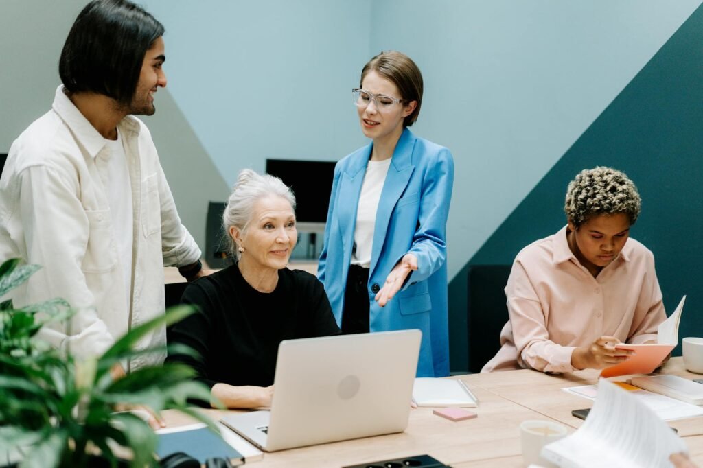 HR solutions non-profit workforce Canada - HR professionals collaborating in professional business image