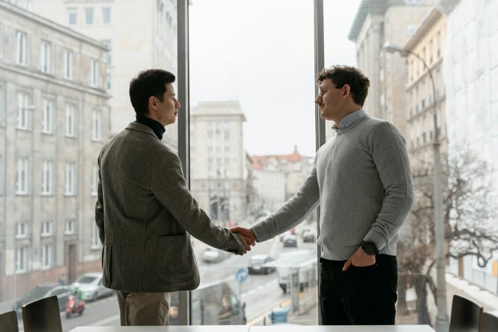 News Corp Meta AI deal - business AI deal negotiation professional business image