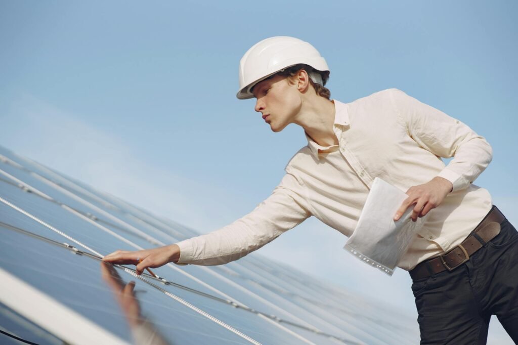 renewable energy stocks - renewable energy tech executive professional business image