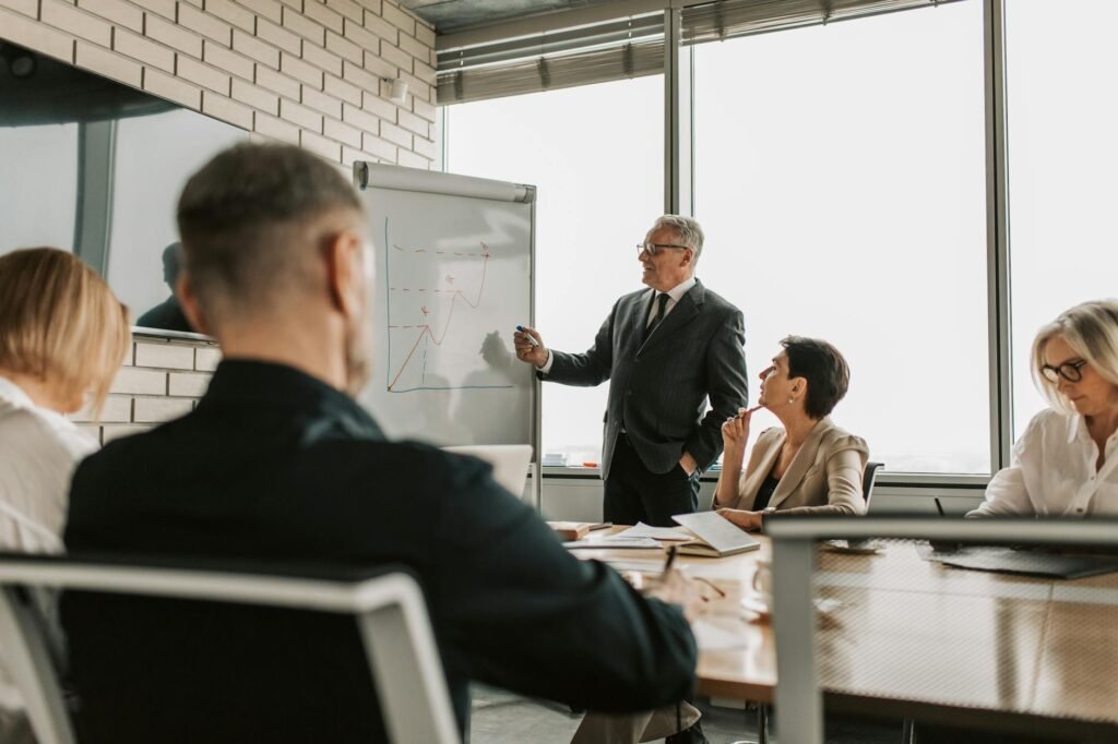 Sonova strategy expansion - Corporate leadership strategy meeting professional business image