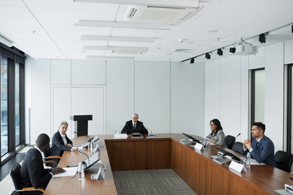 Sports Business Career - Sports business executives in professional business image