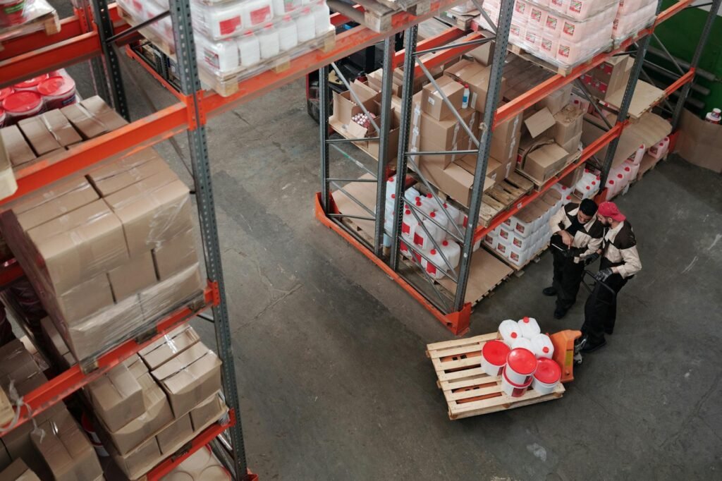 supply-chain - photorealistic modern supply chain professional business image