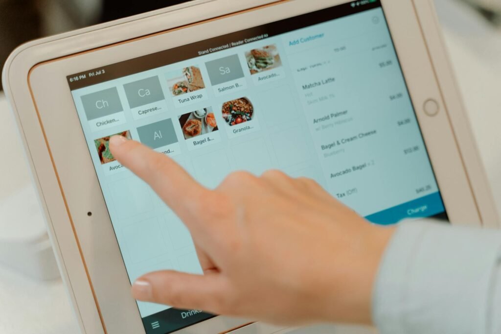 website ordering platform - photorealistic business tech ordering professional business image