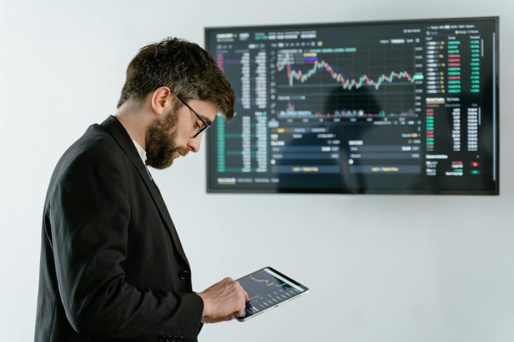 Zebra's stock mispricing - financial analysts analyzing stock professional business image