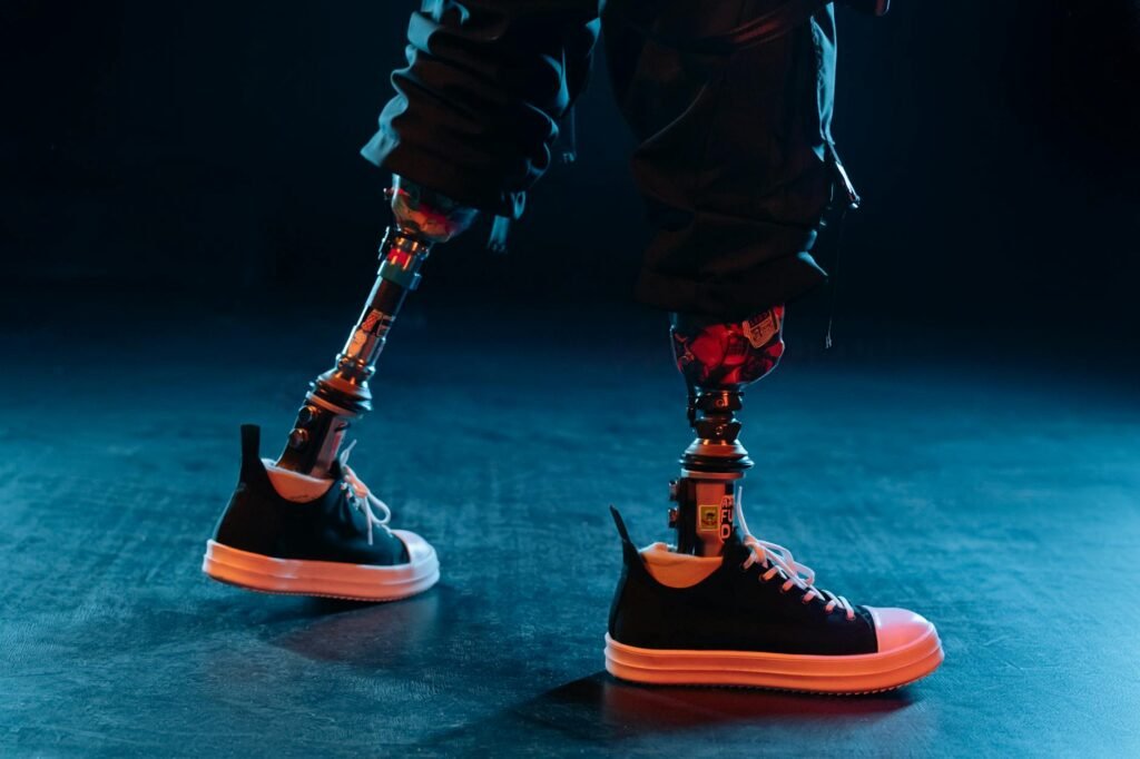 AI-pivoting shoe stock - AI innovation in shoe professional business image